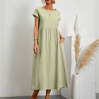 Elegant Summer Linen Dress