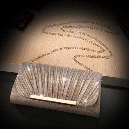 Luxury Shimmer Envelope Clutch
