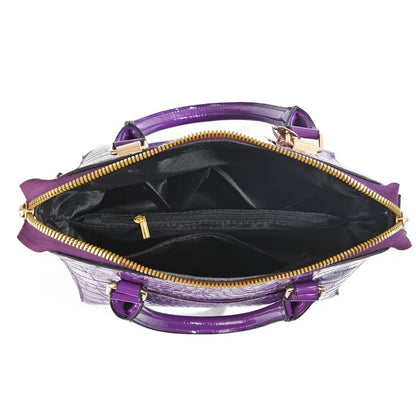 Luxury Crocodile Pattern Handbag