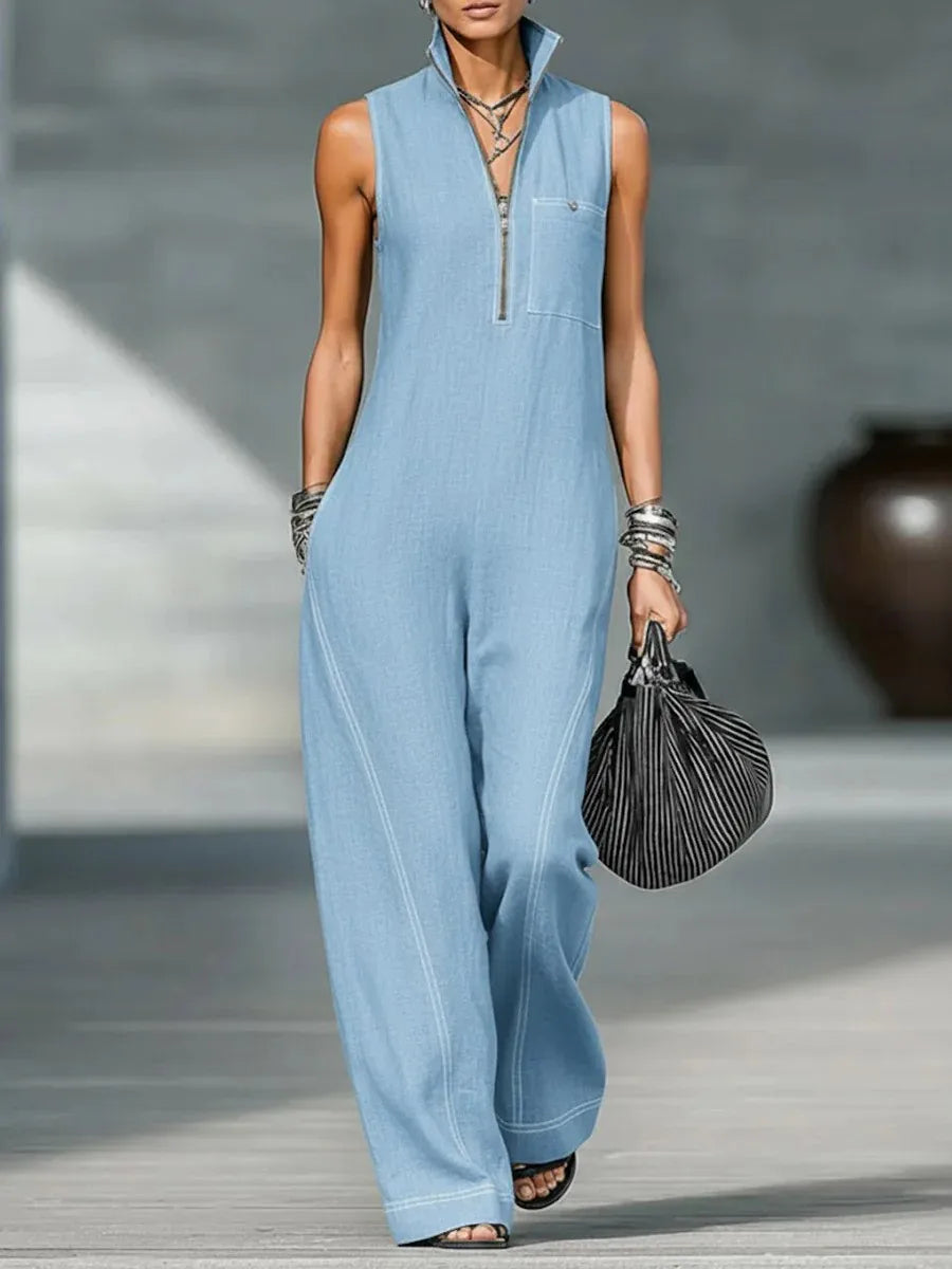 Elegant High Street Linen Jumpsuit