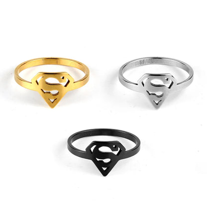 Stainless Steel Superman Ring
