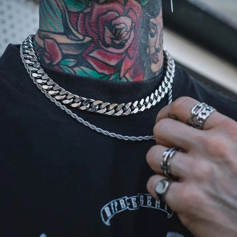 Men’s Heavy Stainless Steel Cuban Link Chain
