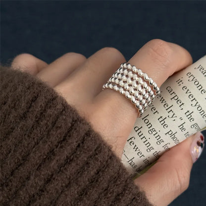 Bohemian Silver Adjustable Rings