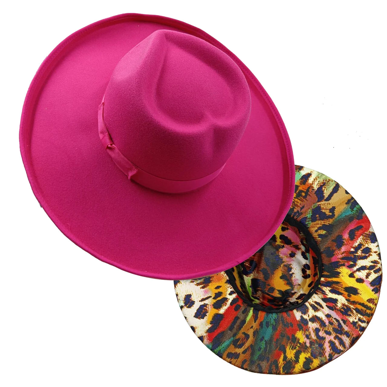 Unisex Wide Brim Fedora Hats