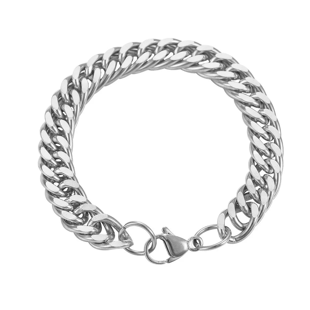 Men's Stainless Steel Cuban Link Bracelet
