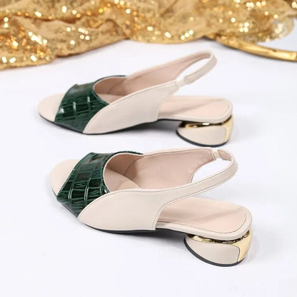 Elegant Mid-Heel Sandals