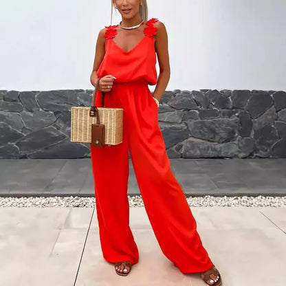 Bohemian Sleeveless Summer Jumpsuit