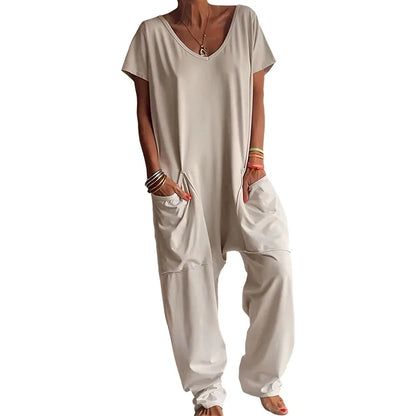 Women's Casual Baggy Pocket Jumpsuit