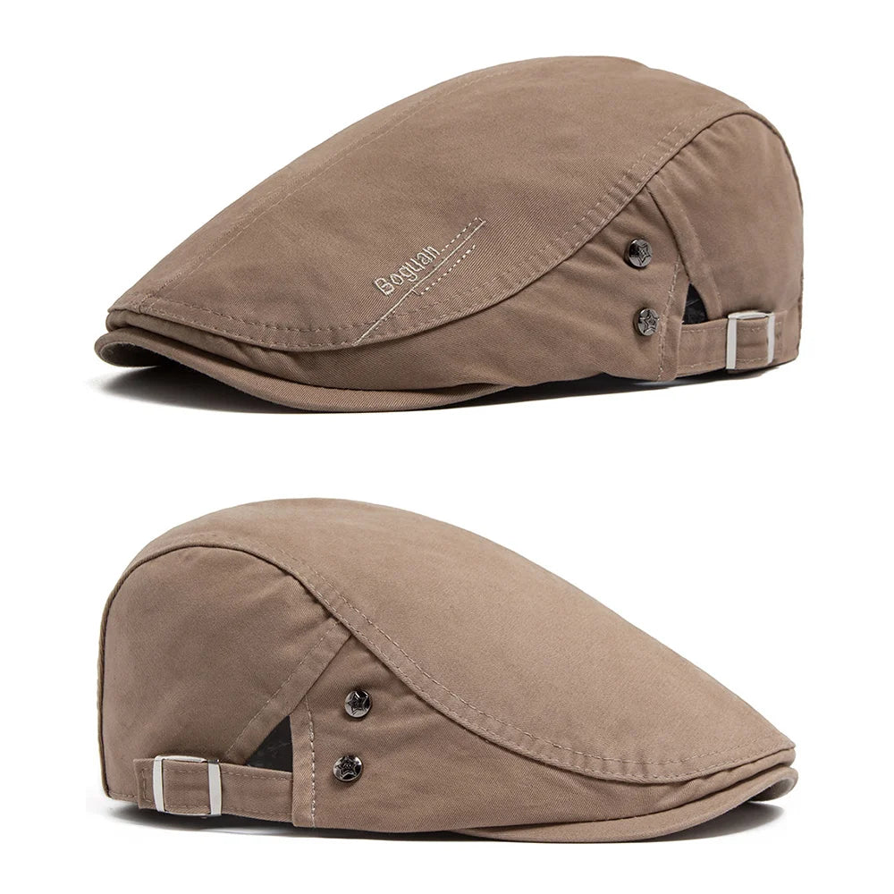 Heritage Cotton Adjustable Newsboy Beret