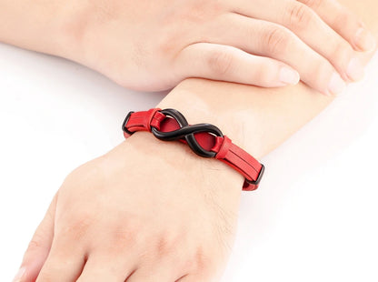 Infinity Bond Leather Wrap Bracelet