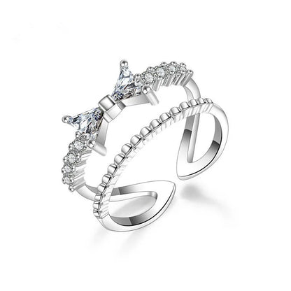 Exquisite Adjustable Sterling Silver Ring