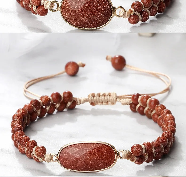 Handmade Natural Stone Beaded Bracelet