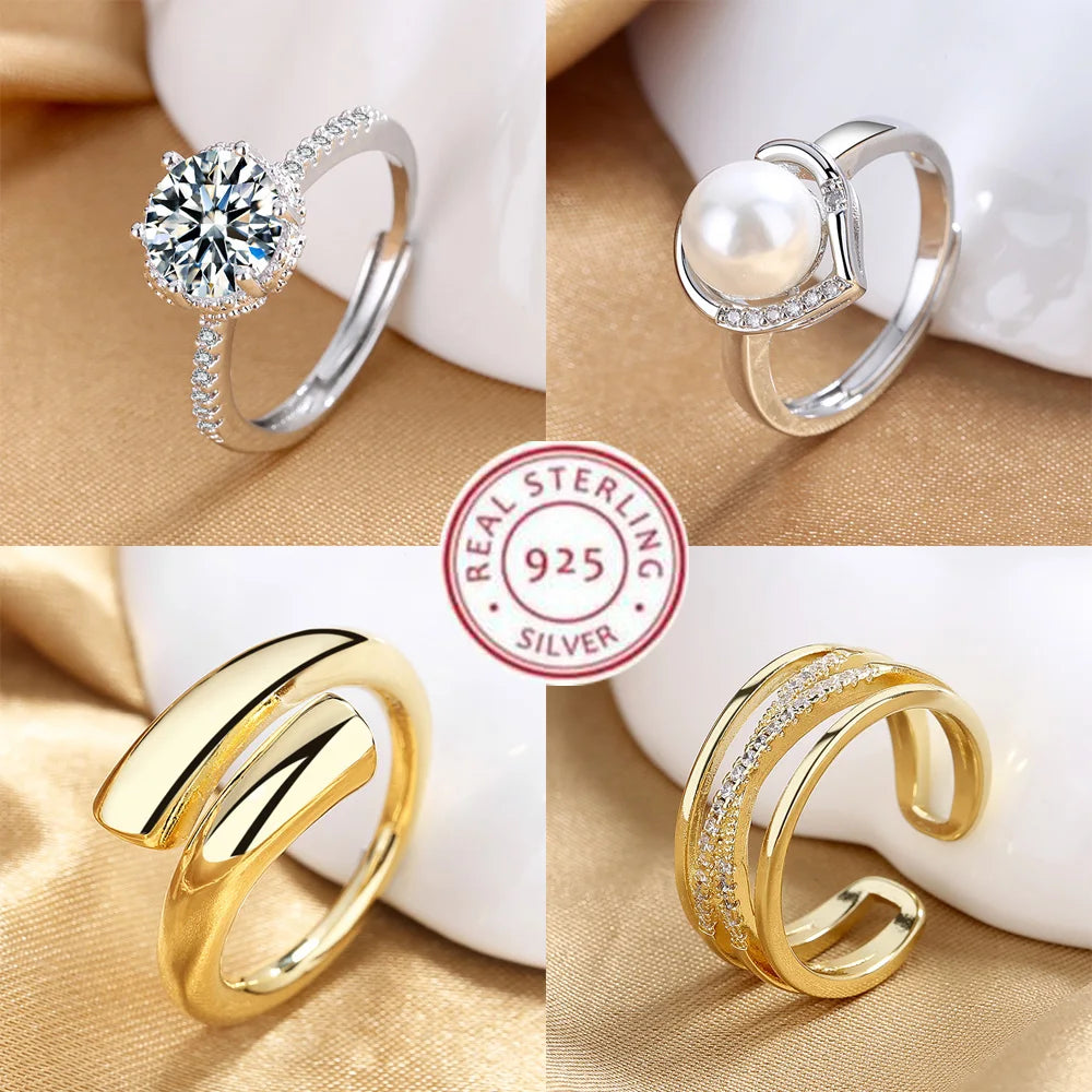 Exquisite Adjustable Sterling Silver Ring
