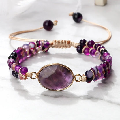 Handmade Natural Stone Beaded Bracelet