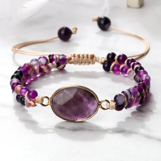 Handmade Natural Stone Beaded Bracelet