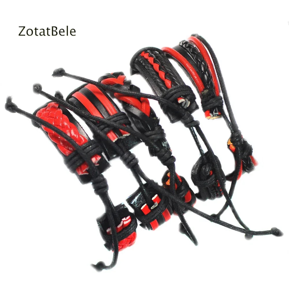 Multilayer Men's Leather Bracelets