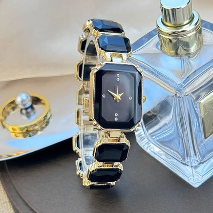 Elegant Women Rectangle Dial Watch