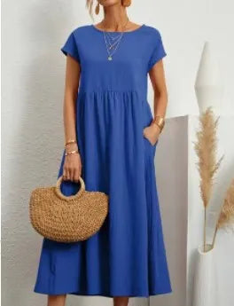 Elegant Summer Linen Dress