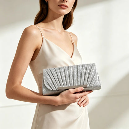 Luxury Shimmer Envelope Clutch