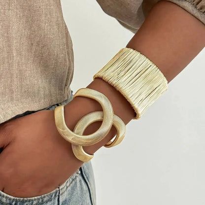 Adjustable Wide Arm Bracelet