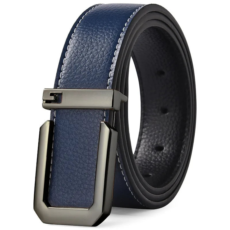 Sleek Automatic Leather Belt