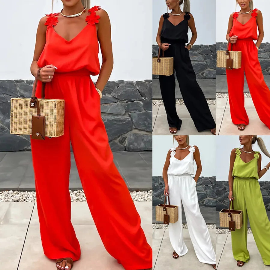 Bohemian Sleeveless Summer Jumpsuit