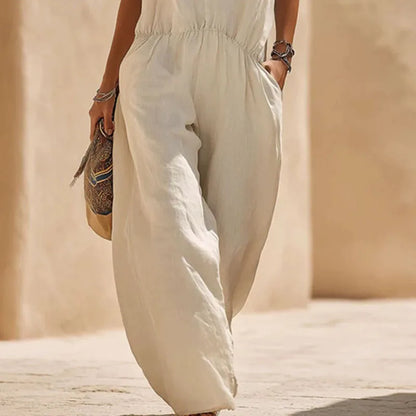Boho Print Wide Leg Jumpsuit