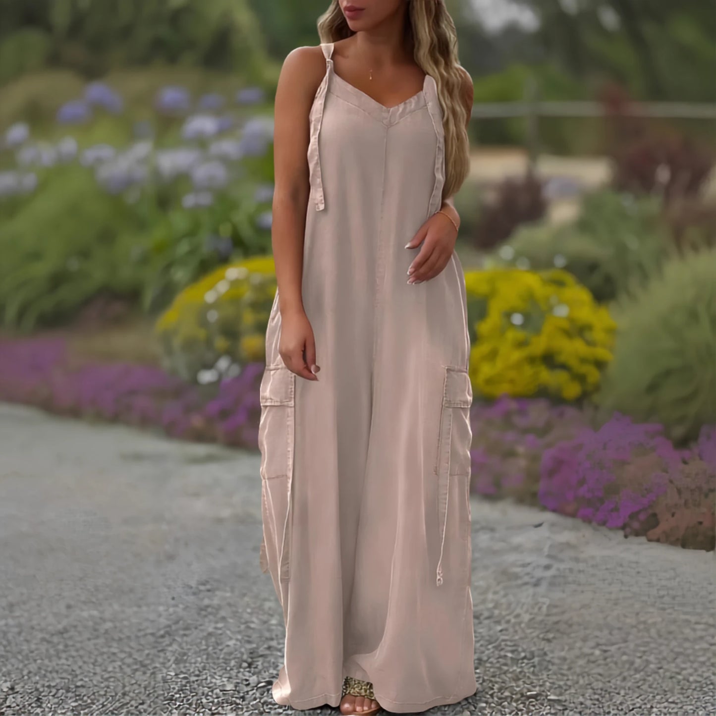 Boho Casual Wide Leg Jumpsuit