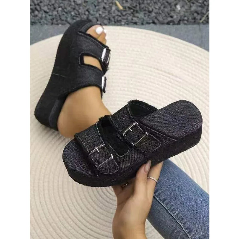 Chic Mid-Heel Summer Sandals