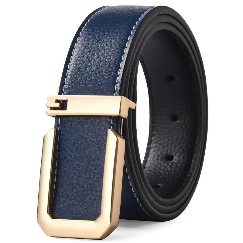 Sleek Automatic Leather Belt