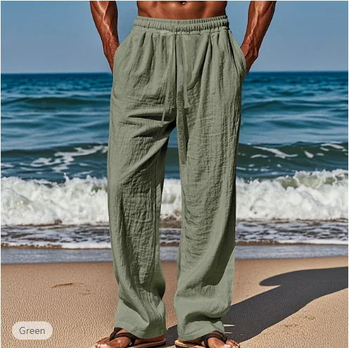 Men's Linen Casual Drawstring Pants