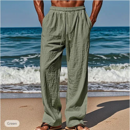 Men's Linen Casual Drawstring Pants