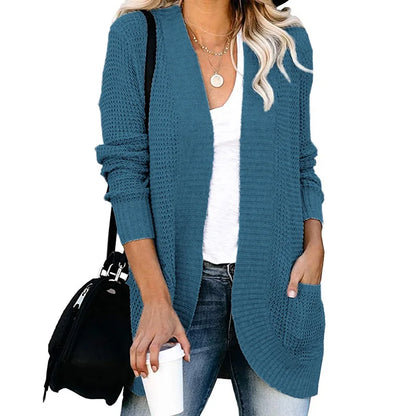 Knitted Open Front Cardigan