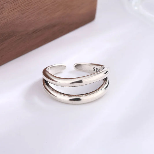 Bohemian Silver Adjustable Rings