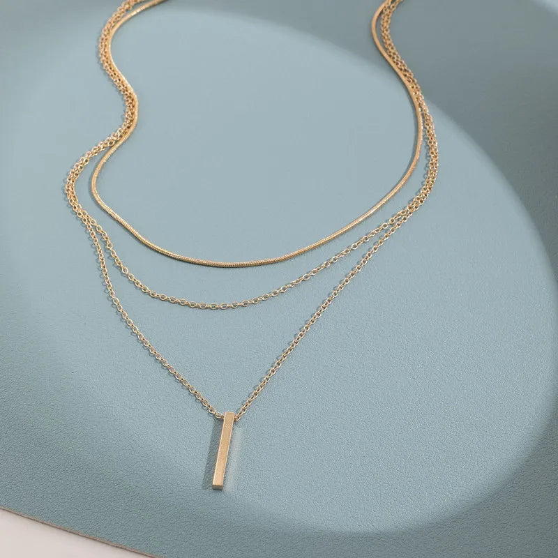 Zircon Charm Pendant Necklace