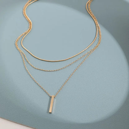 Zircon Charm Pendant Necklace