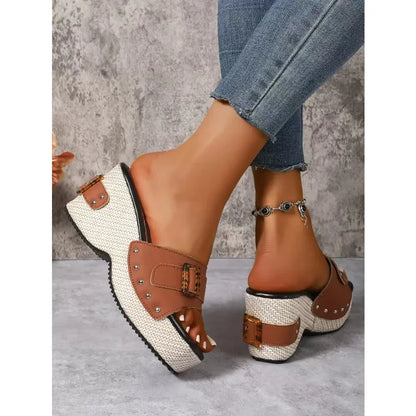 Square Platform Sandals