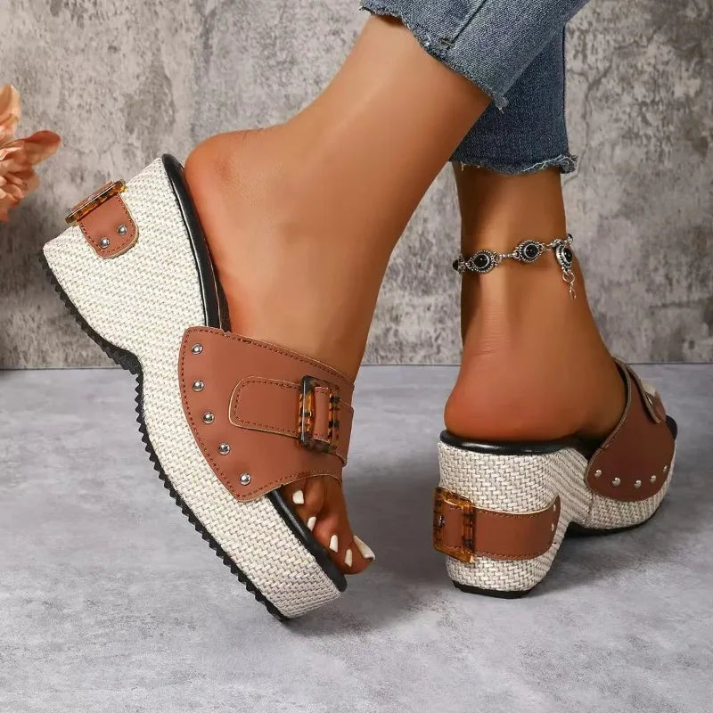 Square Platform Sandals