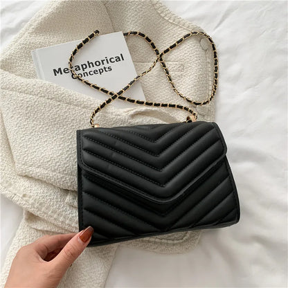 The Chevron Chain Crossbody Bag