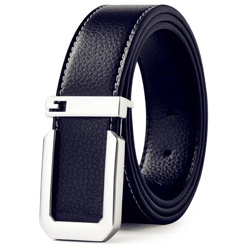 Sleek Automatic Leather Belt