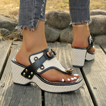Square Platform Sandals