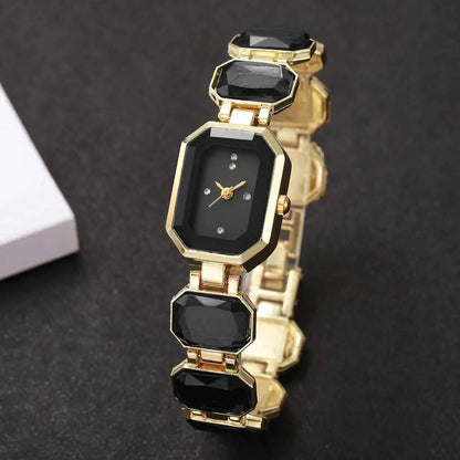 Elegant Women Rectangle Dial Watch