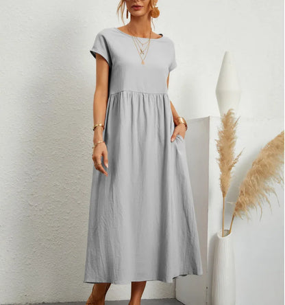 Elegant Summer Linen Dress