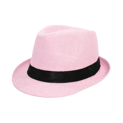 Classic Linen Fedora Hat