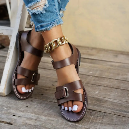 Coastal Muse Buckle Strap Sandals
