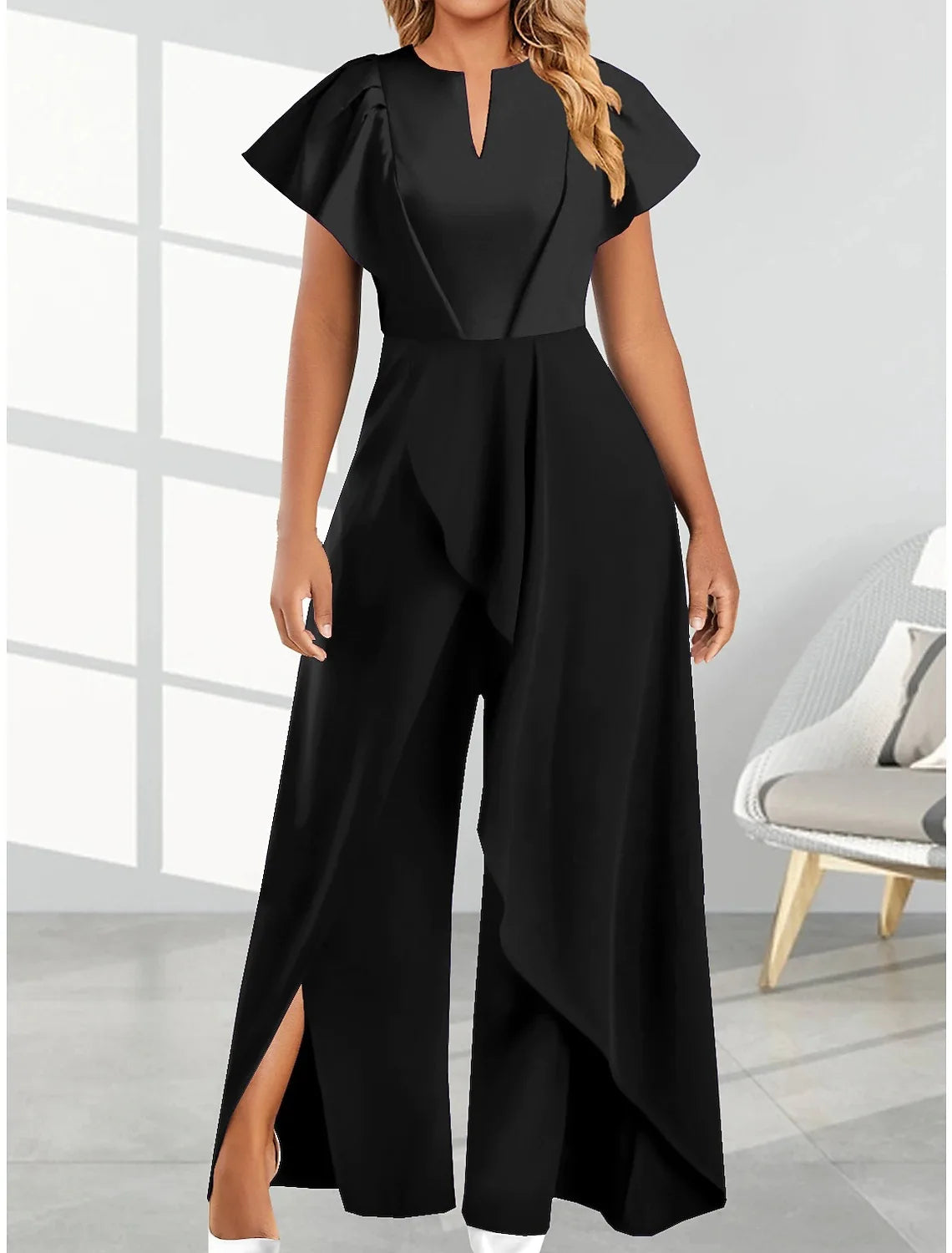 Women's Elegant Wide Leg Jumpsuit