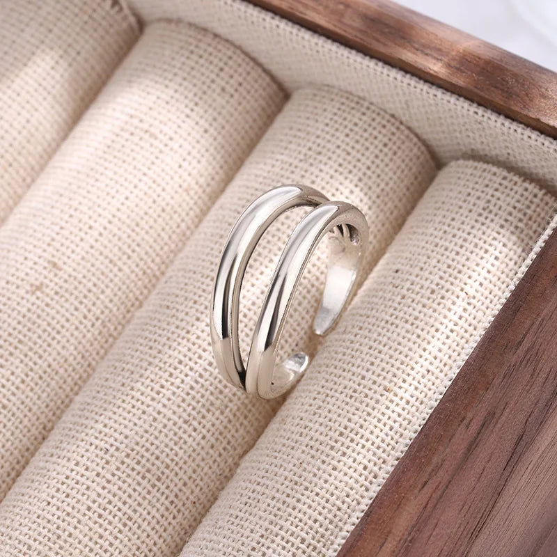 Bohemian Silver Adjustable Rings