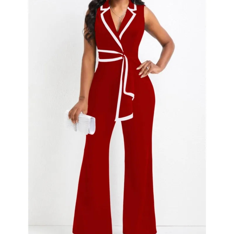 Dressy Casual Sleeveless Jumpsuit