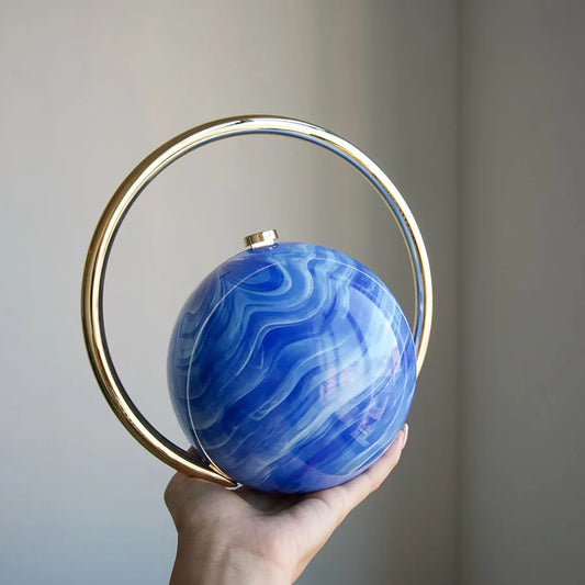  The Orb Marble Sphere Clutch