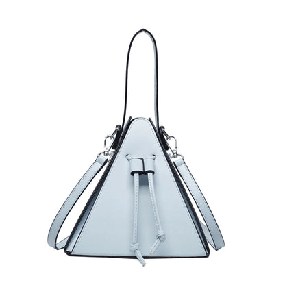 Geo Triangle Drawstring Bucket Bag